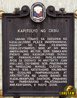 Cebu Capitol Heritage marker