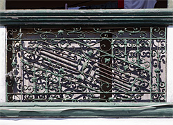 Interesting detail of ventanilla wrought iron grill