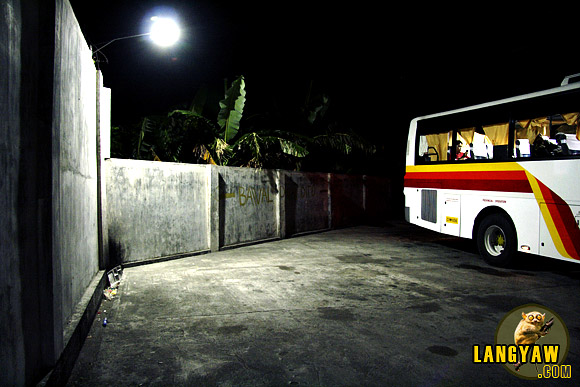 A bus passenger during a stop in San Jose, Nueve Ecija