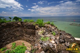 Remnants of the watchtower in Camotes Island