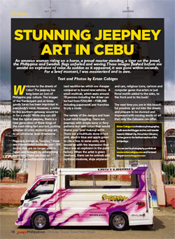 Juan Magazine article on Cebu's colorful jeepneys