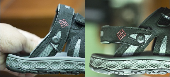 The Intechange: a rotatable strap transform the Techsun sandal into a slip on