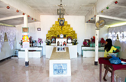Inside the shrine/chapel