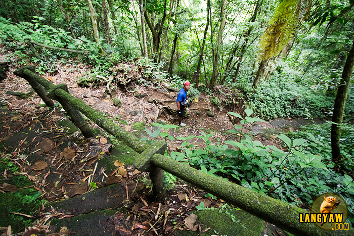 Downhill trail going to Malabsay Falls