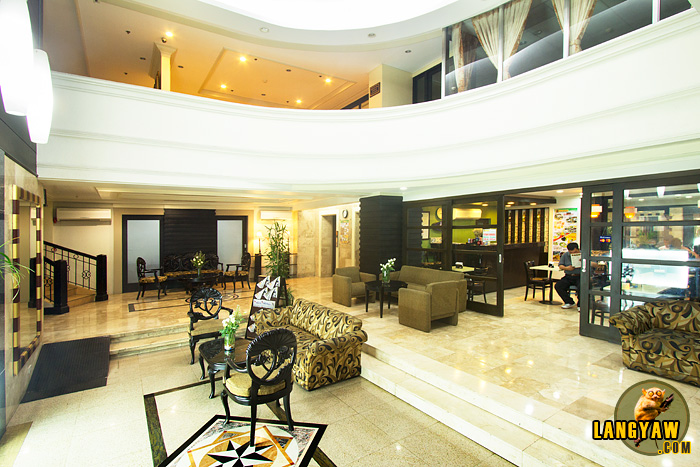 Spacious lobby of Fersal Hotel - Malakas