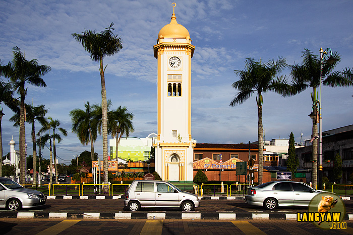 The city's clock tower located at the city centery is a beautiful structure