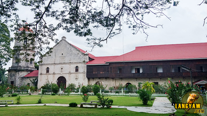 The Parish Church of San Guillermo de Aquitania with its kumbento attached and in line with the simple facade