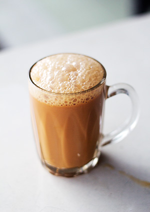 The frothy teh tarik 