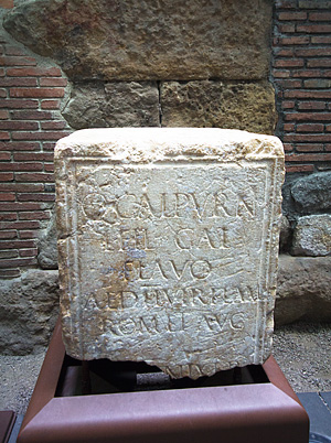 Stone  block with inscriptions