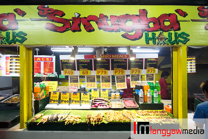 At the Foodstreet area, a selection of different meat cuts to grill