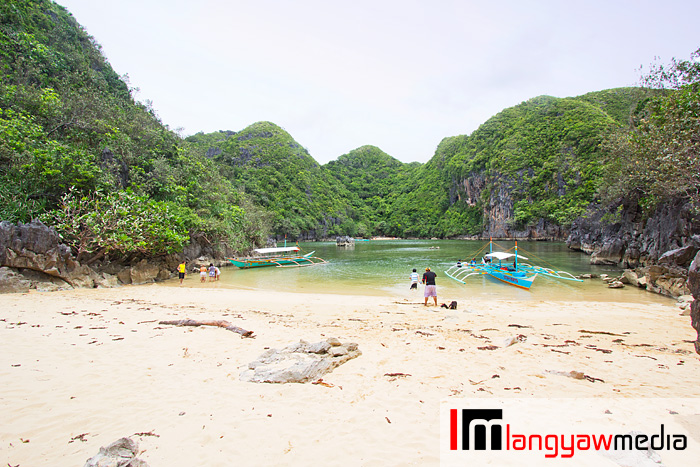 The white sand beach that we visited within the Tinago Cove