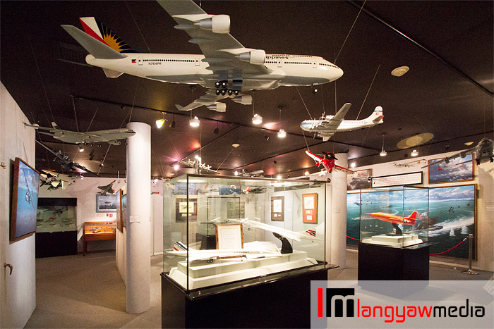 Section of the gallery on modern airplanes and spacecraft