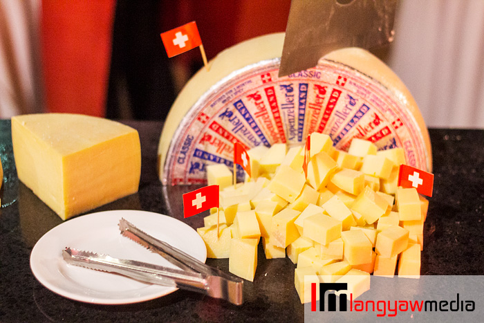 Swiss kaes or cheese, one of the many kinds of Swiss cheese served