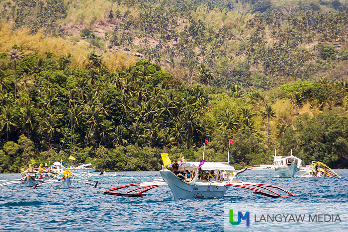 The sight of the marian fluvial procession