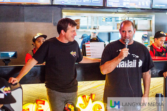 The founders of Teddy's Bigger Burgers, Ted Tsakiris (right), Rich Stula (left)