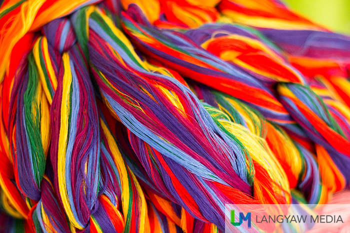 Colorful threads for loom use