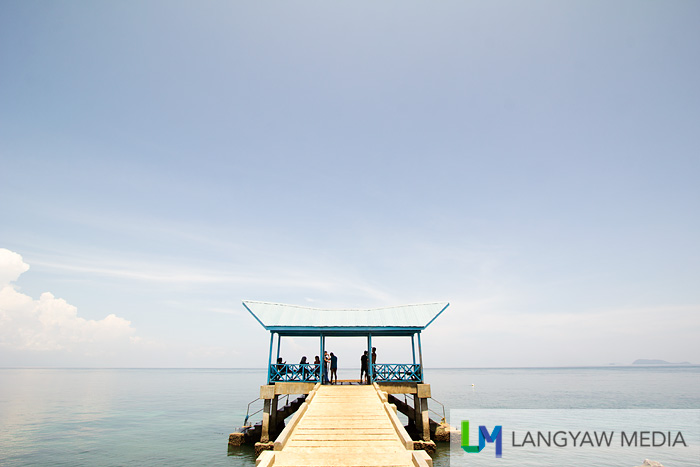 The small wharf between the private and Calugusan Beach