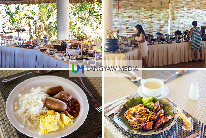 Sumilon Bluewater Resort has lunch buffets for day trippers and for staying guests, a sumptuous morning spread
