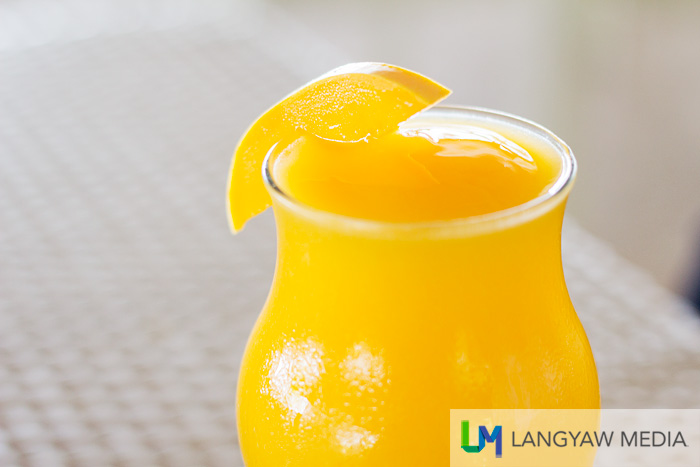 Sweet, delicious and refreshing mango shake