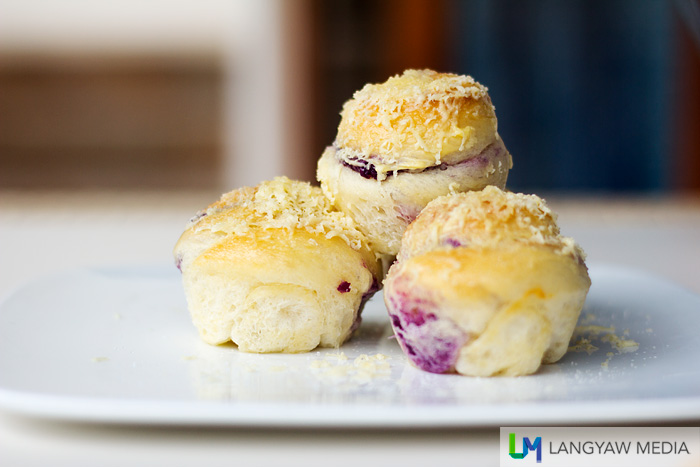 The delicious ube ensaymada