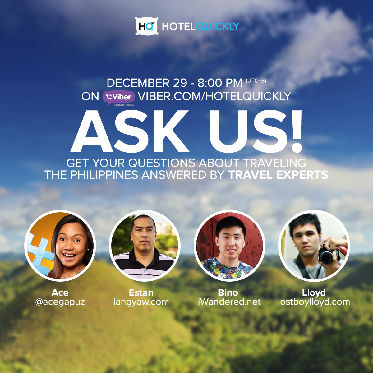 Ready with your questions in traveling the Philippines?