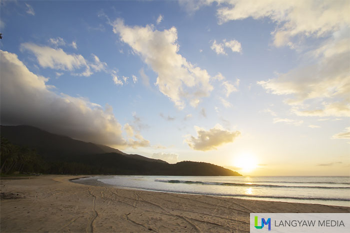 Nagtabon Beach at sunset