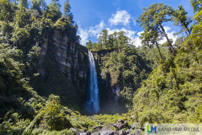 Probably the tallest waterfalls in the Philippines, Tagpao Falls in Tubo, Abra