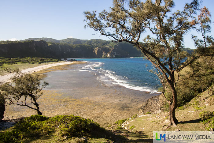 View of pristine cove at Nagudungan Hill in Calayan Island