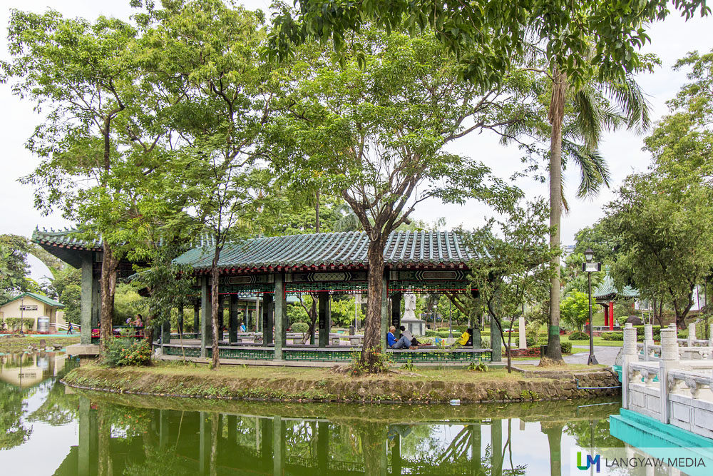 One of the pavilions at the Chinese Garden