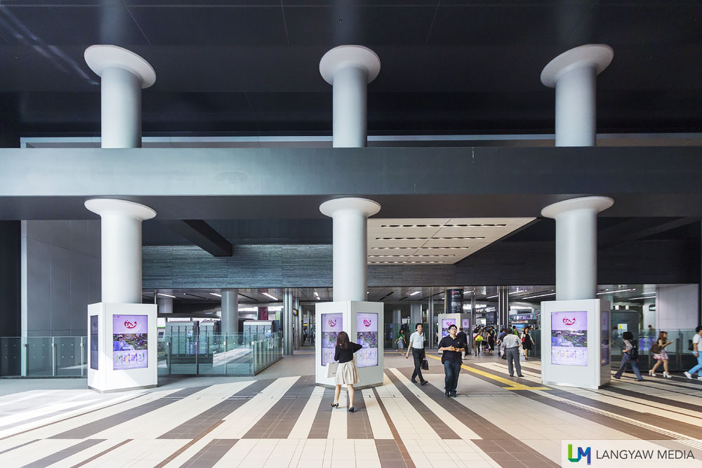 One of the entrances to the subway trains in Shibuya. This particular entrance is where famous architect, Tadao Ando designed one of the stations.