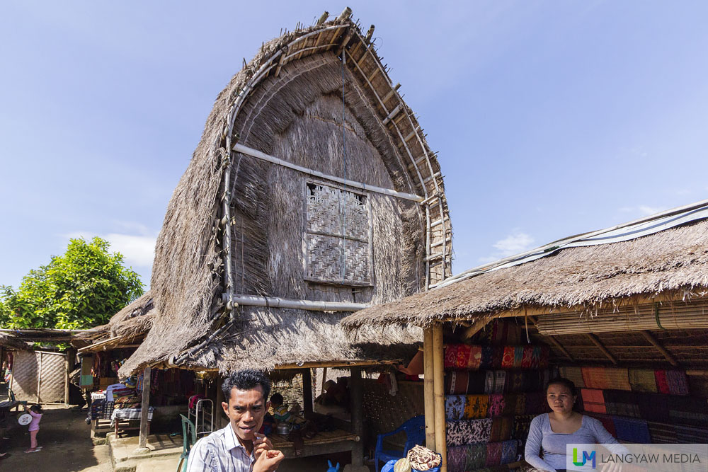 The lumbung, traditional vernacular architecture of the Sasak which is used as a granary
