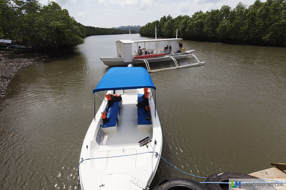 A pumpboat ride from a discreet jetty takes you to the island itself